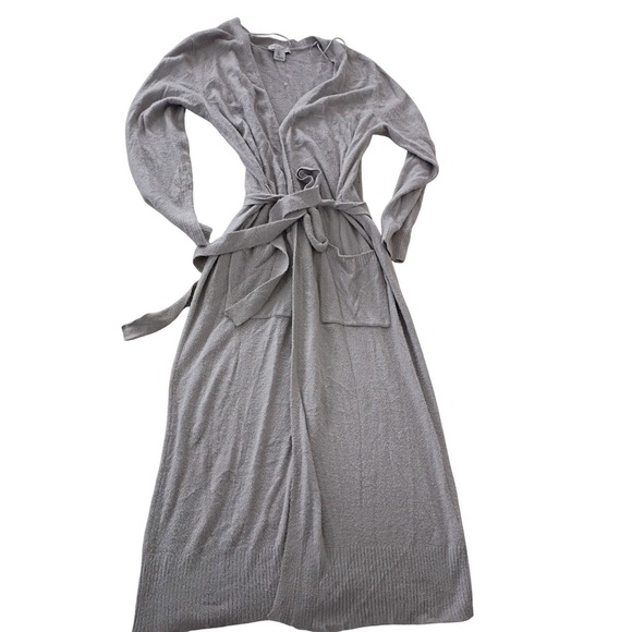 Rachel Zoe Sweaters - Rachel Zoe Oversized Elegant Long Cardigan Knit Belted Pockets Beige Size L
